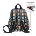 thumbnail image 5 of FORMRS Kids School Backpack with Front Zippered Pocket 12" Student Travel Daypack, Square Harmony, 5 of 6