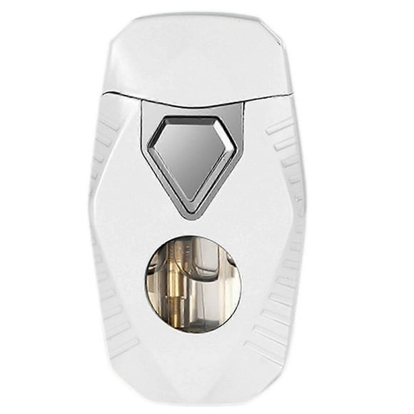 Dual Soft/Jet Flame Windproof Torch Lighter, Glow-in-the-Dark Geometric Lighter for Men's Gift, Refillable Butane Lighters