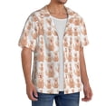 thumbnail image 4 of Cauagu Labrador Retriever Dog Men's Short Sleeve Button Down Hawaiian Shirt for Men Bowling Shirts Casual Summer Beach Shirt,Large, 4 of 6