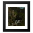 thumbnail image 2 of Gustave Courbet 12x14 Black Modern Framed Museum Art Print Titled - Landscape with a Waterfall (ca.&nbsp;1865), 2 of 5