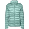thumbnail image 4 of Purcolt Womens Cropped Puffer Jacket - Quilted Packable Lightweight Winter Coat - Stand Collar Long Sleeve Full Zip Windproof Insulated Snow Coats, 4 of 7