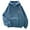 Blue, variant on comerut Fall Winter Women Hoodie Drawstring Elastic Cuff Thick Fleece Patch Pocket Loose Long Sleeves Pullover Warm Letter Embroidery Top