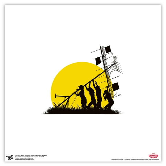 Gallery Pops Netflix Stranger Things: Season 2 - Antenna Wall Art, Unframed Version, 12" x 12"