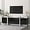 Black, variant on 67" Wide High Gloss Modern TV Stand for 60/65/70/75 inch TV, Stylish Entertainment Center with Storage, Media Console for Living Room in White