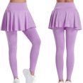 thumbnail image 5 of REALiKUN Women's Sports Skirted Leggings Yoga Skirts Spandex Tights Athletic Tennis Skorts Gym Active Running Bottoms, 5 of 5