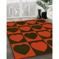 thumbnail image 3 of Ahgly Company Machine Washable Indoor Rectangle Transitional Red Brown Area Rugs, 2' x 3', 3 of 7