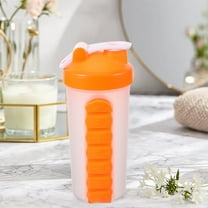 LEORX sports water bottle plastic Water Bottle Orange Portable Daily Use 1Set 8.7*3.9in Back to School