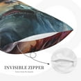 thumbnail image 3 of Daiia White And Red Storm Dragon Bedding Waterproof Pillow Protector Zippered Queen – Bed Bug Proof Pillow Encasement-14"x20", 3 of 6
