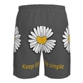 thumbnail image 6 of Naloa Keep Life Simple Daisy Flower Men's Beach Shorts, Surfing shorts, Swim trunks, Quick Dry Swim Trunks for Surfing Beach Fun - Medium, 6 of 9