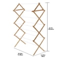 thumbnail image 4 of Mainstays Space-Saving Collapsible Bamboo Laundry Clothes Drying Rack, 4 of 16