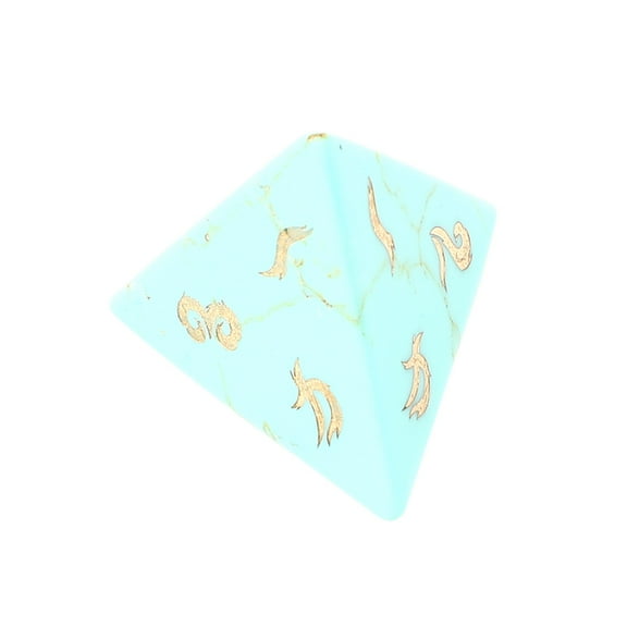 Turquoise Crystal Dice  Hand-Carved Gemstone Dice D4 D6 D8 D10 D12 D20 Percentile or 7PCS Polyhedral Set for DnD & Tabletop RPG