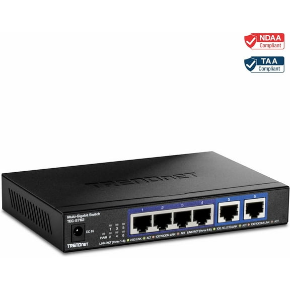 TRENDnet TEG-S762, 6-Port Multi-Gig Switch