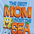 thumbnail image 2 of Spongebob Squarepants Mother's Day Best Mom Under The Sea Women's T Shirt, Light Blue, Small, 2 of 5