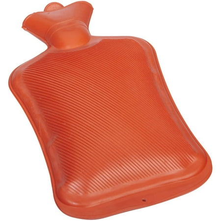 Mabis Hot Water Bottle Bag Rubber, Red, One