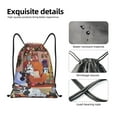 thumbnail image 4 of Pofeuu Bluey for Water-Resistant 210D Drawstring Bag Compact Foldable Design Gym Yoga Travel Essentials Lightweight Carryall-Small, 4 of 6