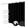 thumbnail image 1 of Cortina De Ducha Con Ganchos 180x180cm Impermeable Xtellar negro, 1 of 4
