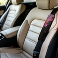 thumbnail image 3 of Yuyamidu Boho Car Seat Belt Covers Pink Flower Seat Belt Shoulder Pad Set of 2 Soft Flannel Shoulder Strap for Car Seatbelt Winter Auto Seat Belt Cover Accessories, 3 of 7
