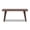 Dark Brown, variant on Capri 41.5" Solid Red Oak Wood Bench Natural Brown Red Oak