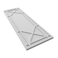 thumbnail image 6 of Ekena Millwork 15"W x 77"H True Fit PVC Bungalow Fixed Mount Shutters, White (Per Pair - Hardware Not Included), 6 of 9