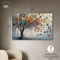 thumbnail image 5 of Tree of Fluttering Colors Canvas Colorful Tree Art by Art Remedy, Gallery Wrapped, 54" x 36", 5 of 7