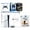 Glacier White, variant on Sony Playstation 5 Slim Disc with Extra Starlight Blue Controller, Gamer Starter Kit and MightySkins Decal Voucher Plus 2 Year CPS Extended Warranty