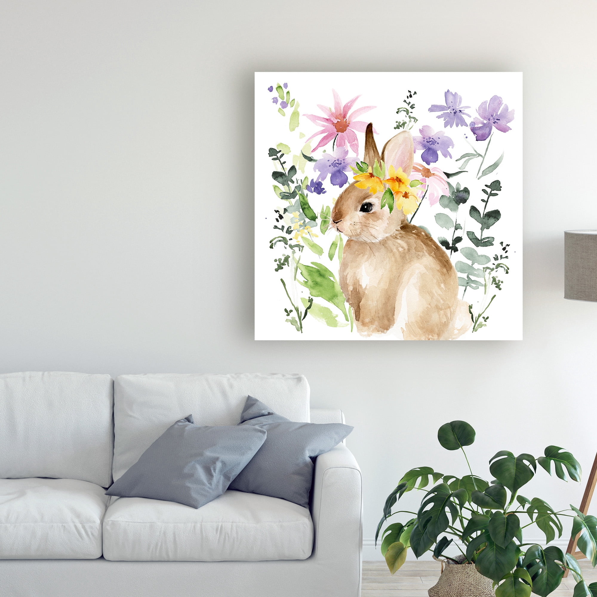 Trademark Fine Art 'Watercolor Spring Garden I' Canvas Art by Jennifer Paxton Parker