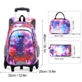 thumbnail image 4 of Mochila con ruedas para niños, equipaje para niñas, mochila con ruedas, carrito escolar, 4 of 8
