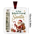 thumbnail image 2 of Christmas Cash Gift Cash Holder Ornament, Crystal Clear Xmas Tree Hanging Decoration, Unique Money Stocking Stuffer Gift Decor for Family Friends Visitors Christmas Party Supplies (14), 2 of 9
