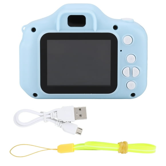 X2 Mini cámara digital portátil para niños con pantalla a color IPS de 2,0 pulgadas Cámara HD 1080P (azul)