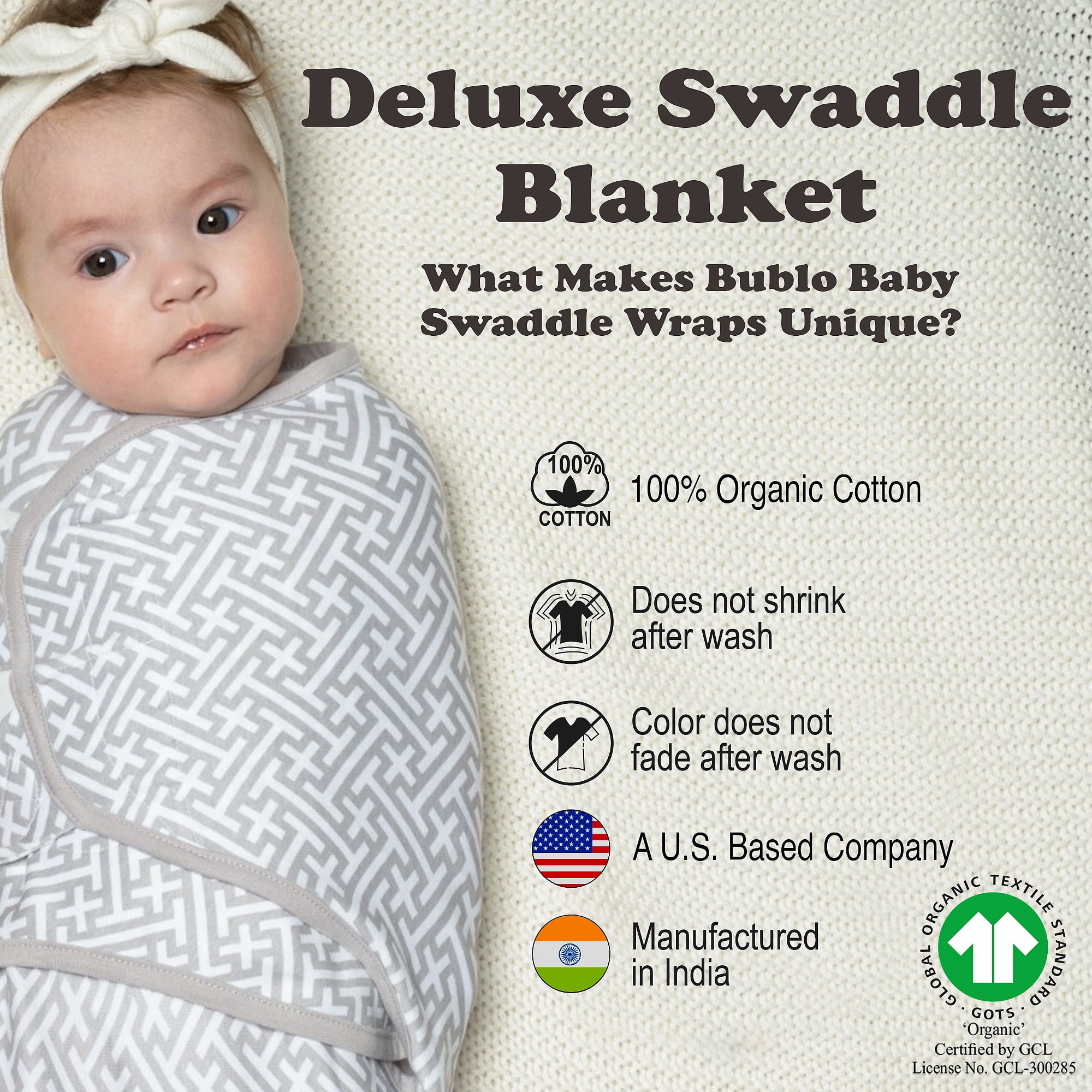 Baby Swaddles for Newborns - 4 Pack Baby Swaddles for 0-3 Months - Baby Swaddle Sleep Sack
