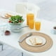 thumbnail image 5 of Manteles individuales redondos, manteles individuales trenzados redondos para mesa de comedor, manteles aislantes de calor para cocina, 5 of 6