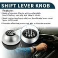 thumbnail image 3 of Unique Bargains Gear Shift Knob 6 Speed Manual Gearbox Stick Shifter Lever Knob for Fiat 500 2007-2018 Plastic, 3 of 6