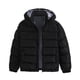 thumbnail image 1 of Gibobby Chaqueta de invierno para niñosNiñas Niños Manga Larga Invierno Cálido Outwear Color Sólido Chaqueta Con Capucha Abrigo Negro(Negro, 11-12 Años), 1 of 5