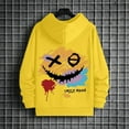 thumbnail image 5 of YMNXA Mens Hoodies Long Sleeve Abstract Print Comfortable Loose Fit Fashion Sweatshirt For Casual Daily Wear Yellow Xl, 5 of 5