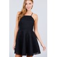 thumbnail image 1 of Mini Vestido De Encaje Tirantes Cruzados Espalda Negro Active USA Talla Chica Active USA D11527CN-1, 1 of 3