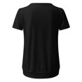 thumbnail image 4 of T-shirts Décontractés à Manches Courtes pour Femmes T-Shirt Tunique à Manches Longues en Spandex pour Femmes Hauts à Encolure Dégagée Vêtements de Course pour Femmes T-Shirts d'Été Amples Chemises pour Femmes Ajustées Tuniques Blouse, 4 of 6