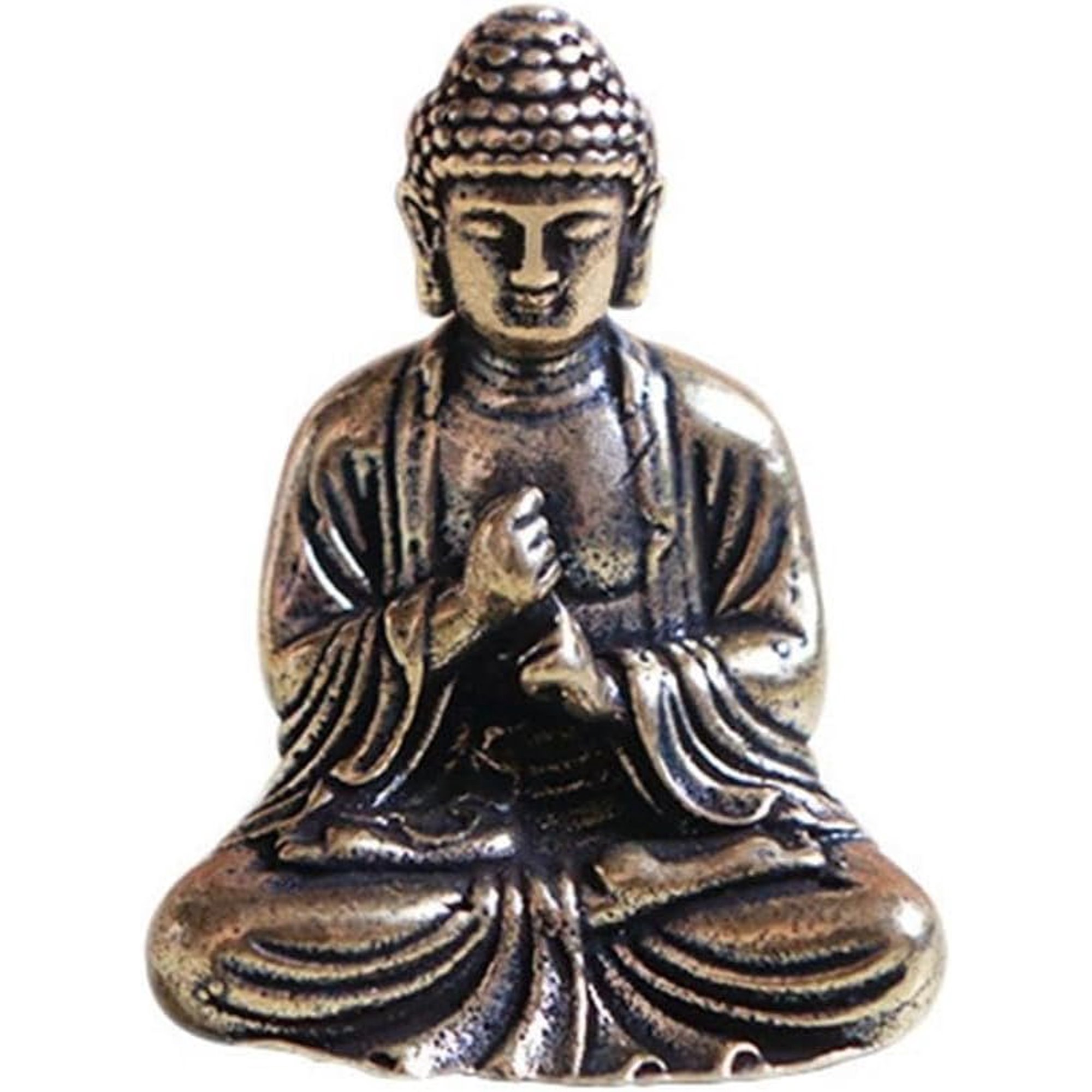 Mini Small Meditation Buddha Statue Hand Painted Yoga Figurine Collectible Craft Feng Shui Sculpture Decor for Office Shelf Desktop Products