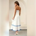 thumbnail image 3 of IDOPIP Summer Casual Dress for Women Elegant Spaghetti Straps Smocked Sundress, 3 of 4