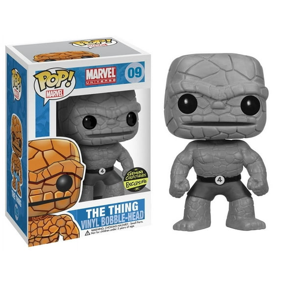 The Thing (Black & White) Funko Pop! Marvel #09 Gemini Exclusive