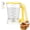 Yellow, variant on Pancake Batter Dispenser 5-Cup Batter Pourer for Maker Pancakes, Waffles, Crepes, Muffins, Cupcakes, Easy Squeeze Grip Handle with Proof Nozzle, Precise Baking Tools (Black)
