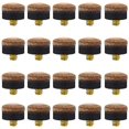thumbnail image 1 of 20 Pieces 10 mm Screw-on Pool Cue Tips Snooker Screw-on Tips Billiards Soft Cue, 1 of 4