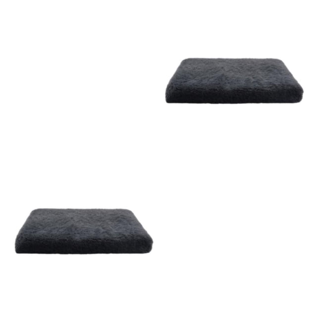 Transemion Pet Cushion Value For Money Easy To Clean Durable Dog Bed Pet Mat dark grey M 50*40*5cm 2Set