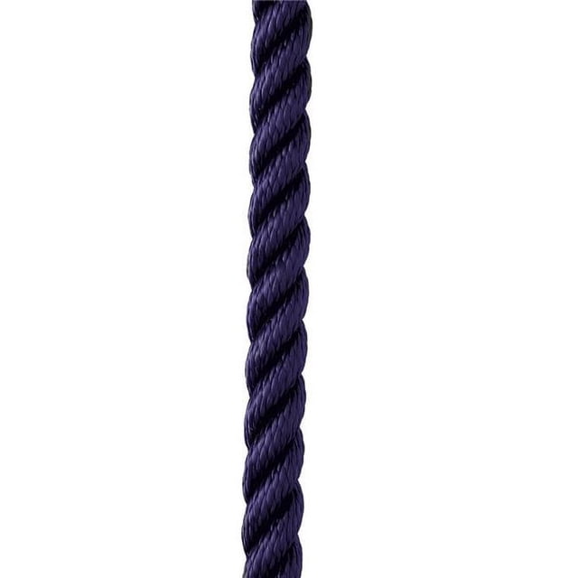 New England Ropes C6053-12-00015 0.75 in. x 15 ft. Premium Nylon 3 Strand Dock Line, Navy Blue