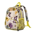 thumbnail image 3 of Cute Butterfly Print Student Backpack – Colorful Pattern with Flowers and Wings, Watercolor Aesthetic Garden Design, 3 of 4