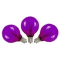 thumbnail image 4 of Novelty Lights Purple Glass G40 Globe Hanging LED String Light Replacement Bulbs E12 Candelabra Base, 4 of 5