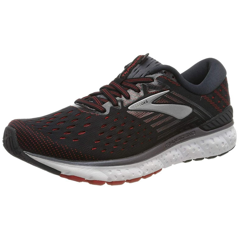 Brooks Men s Transcend 6 Running Shoe Black Ebony Red 11.5 M US
