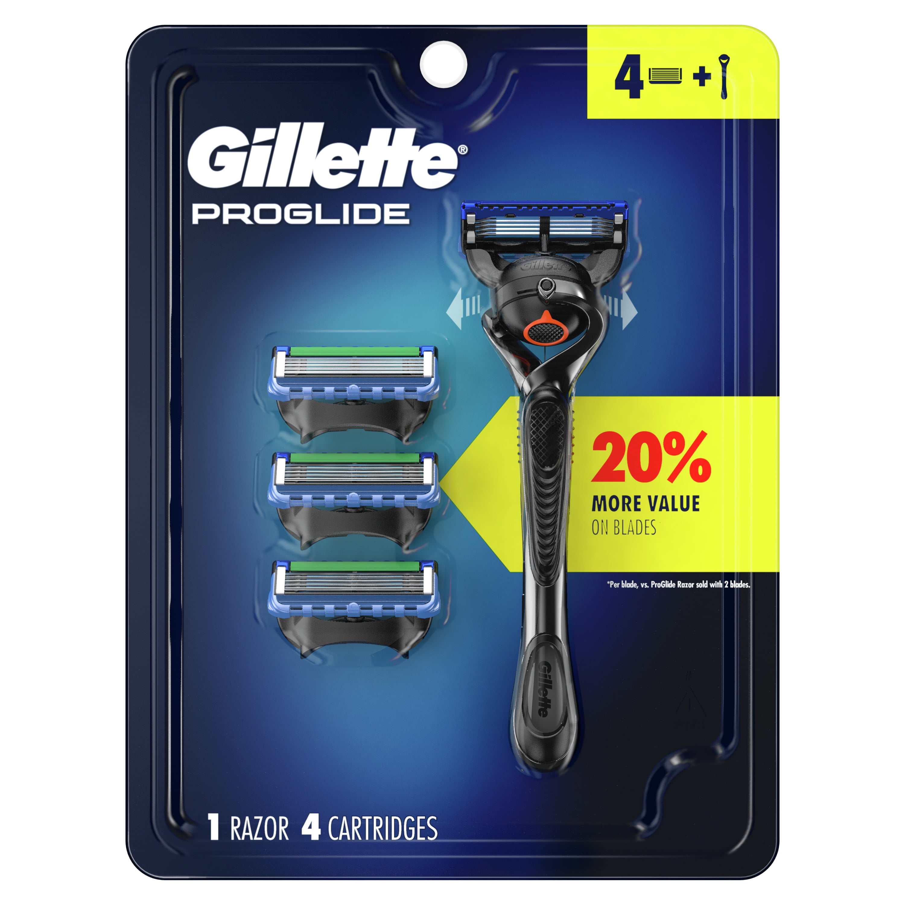 Men's ProGlide Shield Razor Blade Refill Cartridges; 4 Count, 1 Set - Foods  Co.