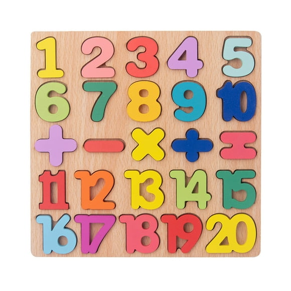 TIELUTT Wooden Number Puzzle 123 Number Puzzles for Toddlers 2 3 4 5 Board Games for Kids 3-4 Years Old Kids Games 2-4 Game for Kids 2 Years Old Anxiety for Teens Educational Keyboard Multiplication