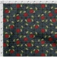 thumbnail image 4 of Soimoi Floral Print, Poly Taffeta Fabric Decor Sewing Fabric By The Yard- 56 Inch WideDecorative Fabric For Outdoor Upholstery, Umbrellas And Home Accents-Blue, 4 of 5