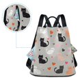 thumbnail image 5 of FORMRS Women's Travel Backpack Purse Anti-Theft Hidden Pockets Casual Shoulder Bag, Gray Cartoon Pattern, 5 of 7